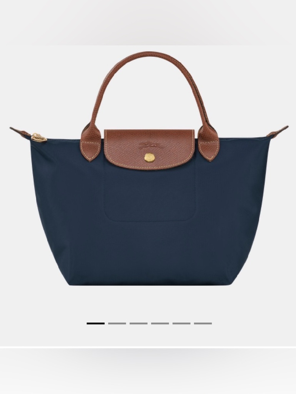 NWT Longchamp Paris Le Pliage Original S Handbag Purse Navy Foldable